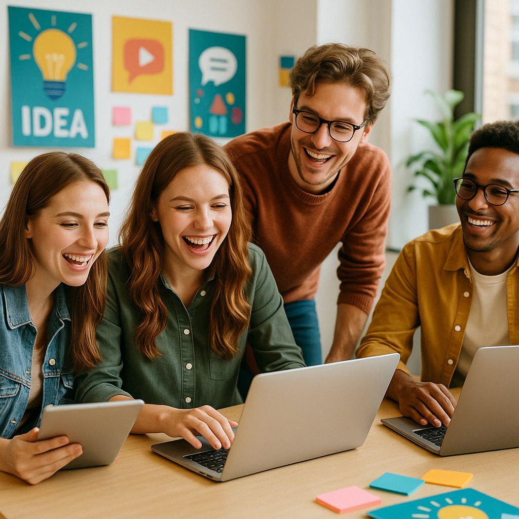 Team von SmartFunZone begrüßt Gäste